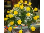 Glowing Roses - 24 Stems Basket